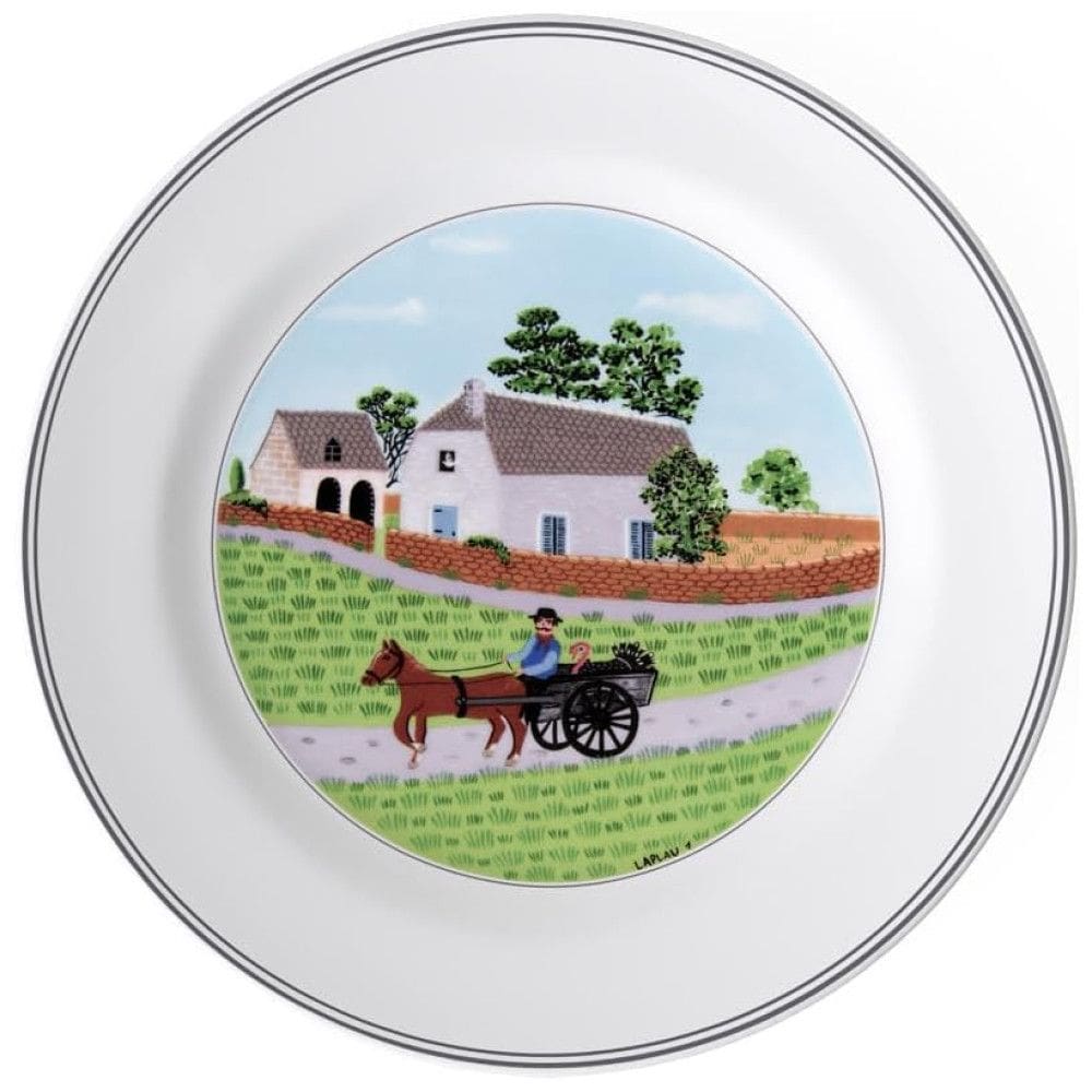 Prato de Jantar para Todas as Ocasiões com Tema Indo para o Mercado, Formato Redondo e Material de Porcelana Premium, Villeroy Boch