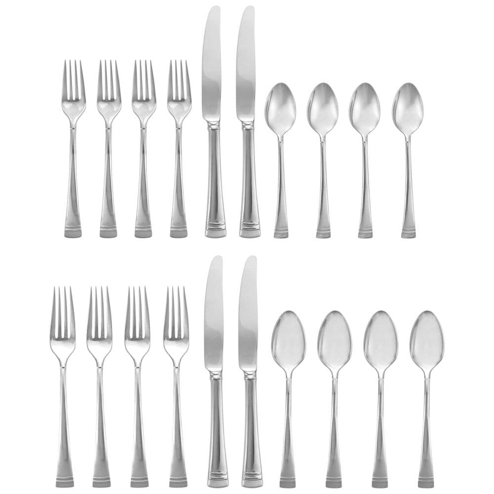 Conjunto de Talheres, Sofisticação e Durabilidade para Sua Casa com 20 Peças e Material de Aço Inoxidável, LENOX Platinum Federal
