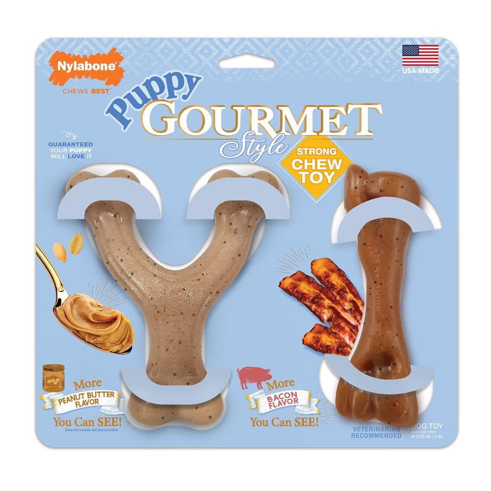 Chew Toy Nylabone Gourmet Style Fêmur e Fúrcula para cachorros