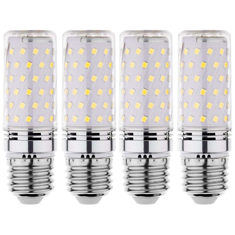 Lâmpada LED Base com 1000 Lumens Cor Branca Natural 6000K, 100W, 4 Un, RA RAYHOO E26 2 3, Branco