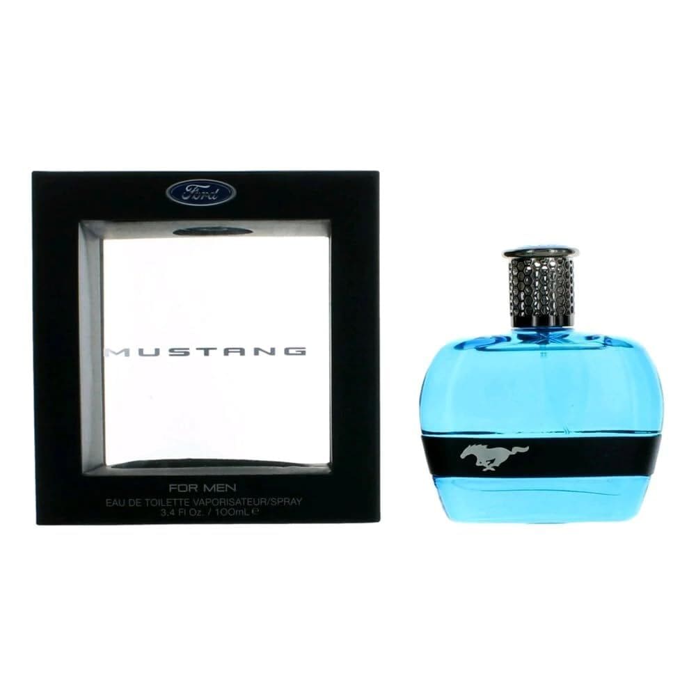 Perfume Mustang Blue EDT Spray 100mL para homens