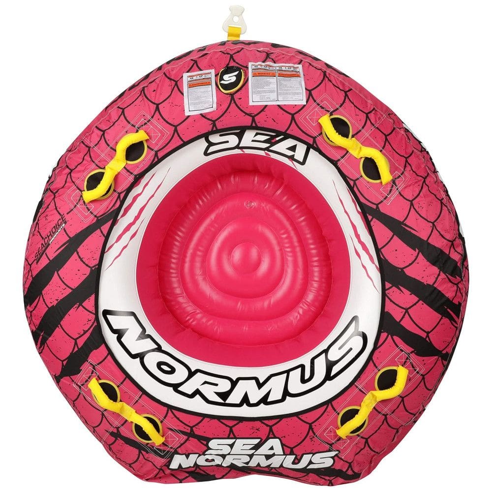 Boia Rebocável para 4 Pessoas, Carga Máx 305 kg com Inflação e Desinflação Rápidas, SEACHOICE 86904, Rosa e Preto