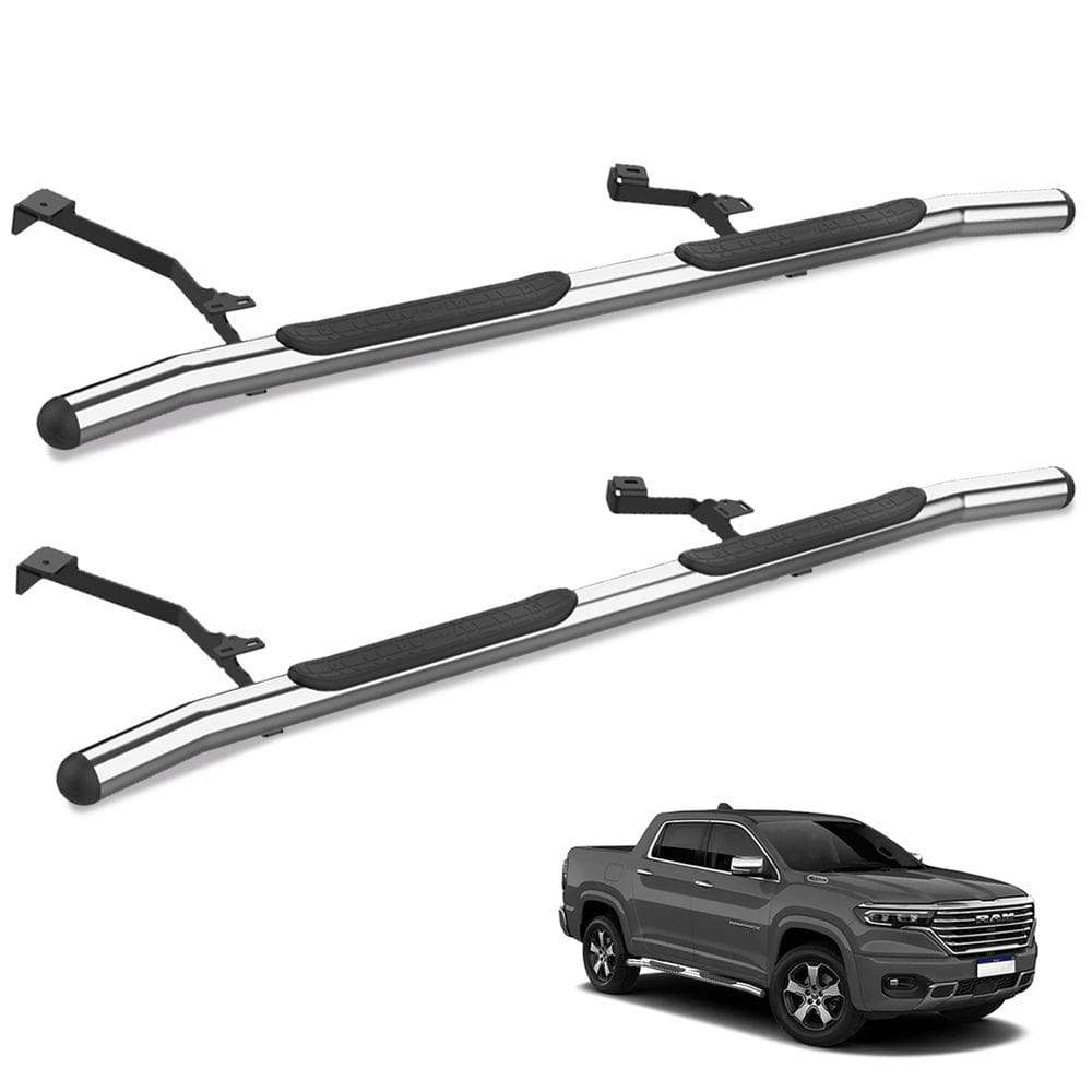 Estribo Tubular Fiat Toro/Rampage Cromado C/ Kit - General C