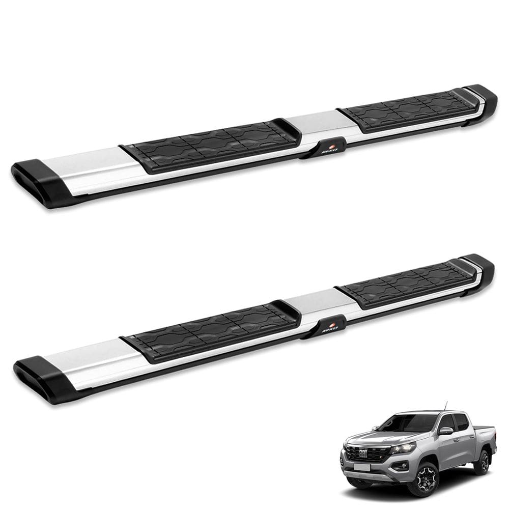 Kit Estribo Titano 2024/... Cd My Road Cromado - 113607 + 10