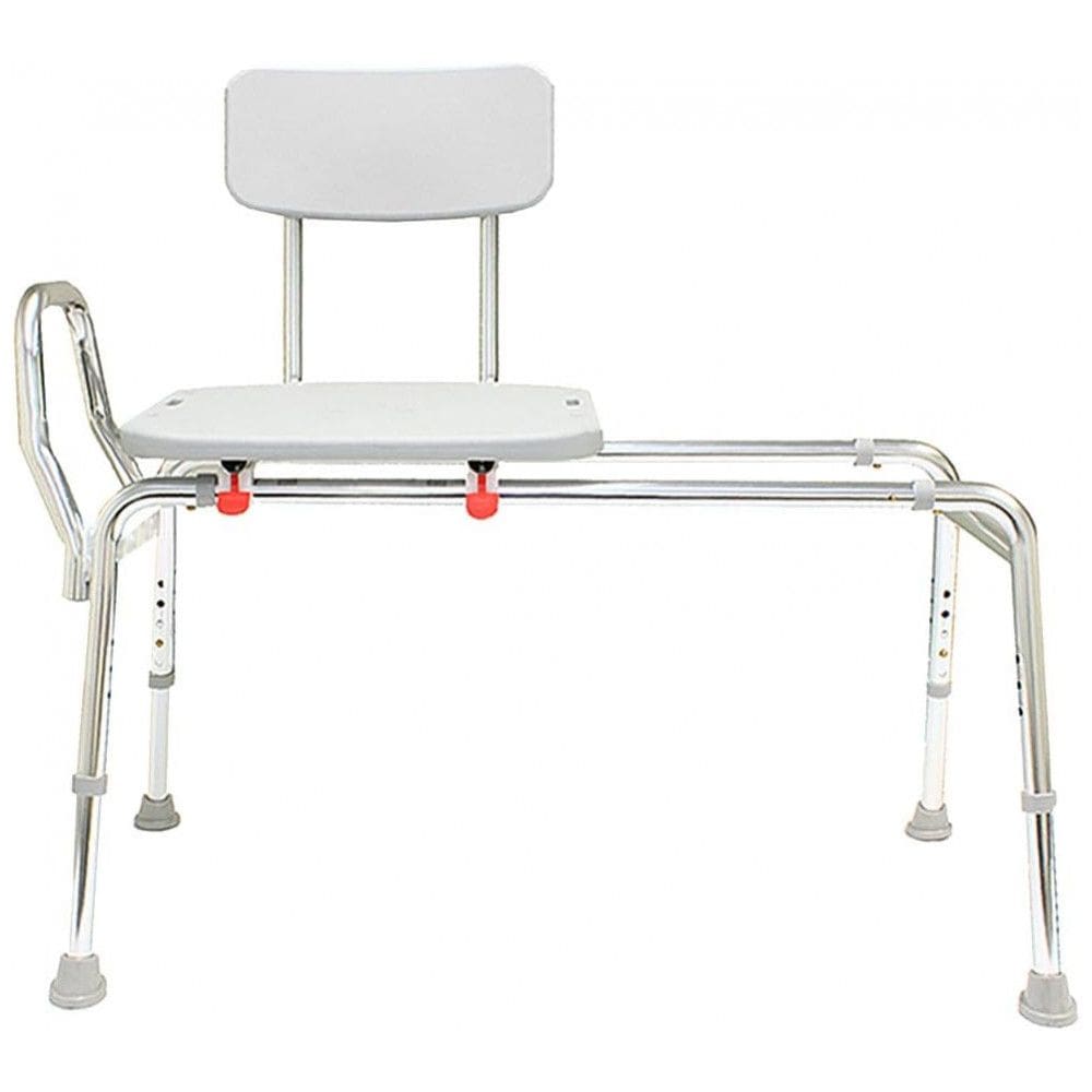 Cadeira de Banho Móvel para Idoso com Apoios de Braço, suporta até 180 kg, EAGLE HEALTH SUPPLIES 77211, Branco