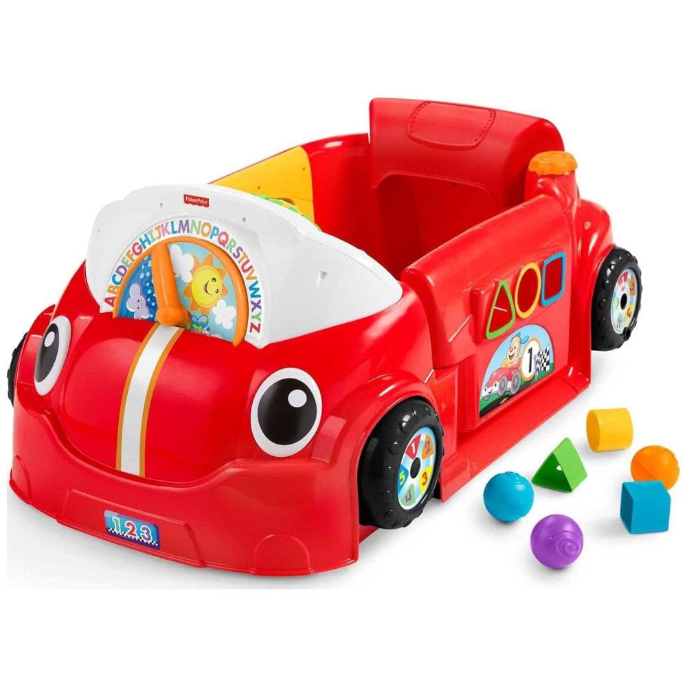 Carrinho de Atividades Divertidas com Músicas Educativas e Luzes para Bebês a Partir de 6 Meses, Fisher-Price, Vermelho