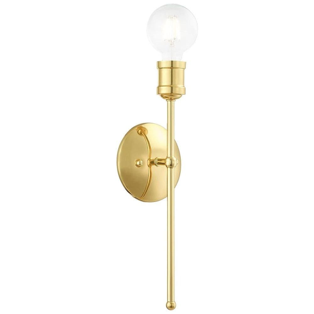 Luminária de Parede, Elegância e Qualidade em sua Casa Com Fio, Estilo Contemporâneo e Material de Liga de Aço, 110V, Livex, Dourado