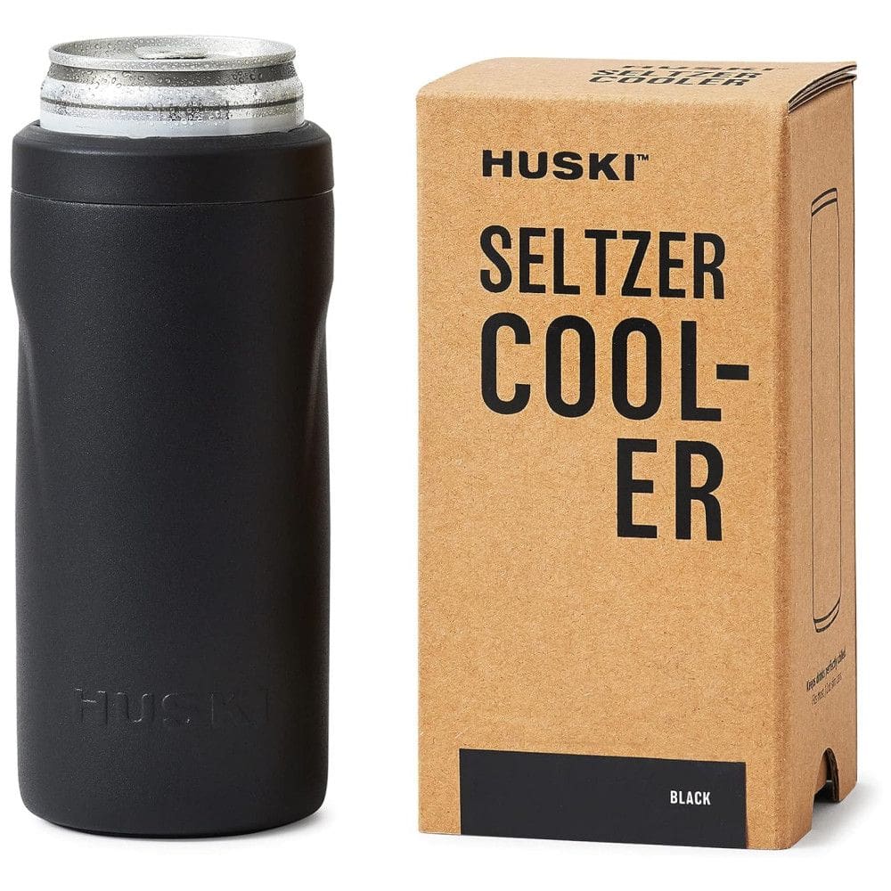 Porta Latas Térmico Huski em Aço Inoxidável, Preto