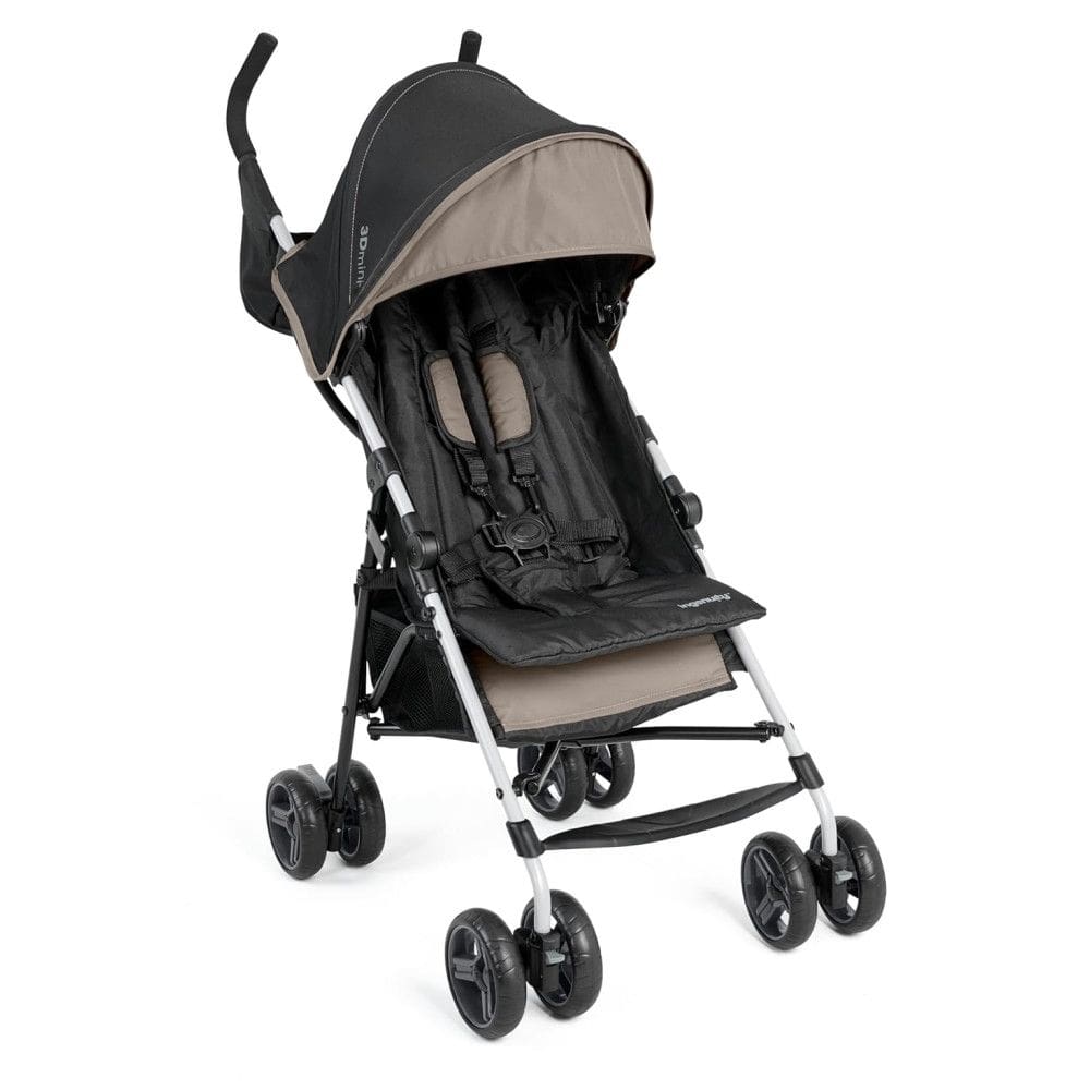 Carrinho de Bebê Summer by Ingenuity 3D Mini Cashew Tan - Leve, Compacto e Reclinável para Viagens e Passeios