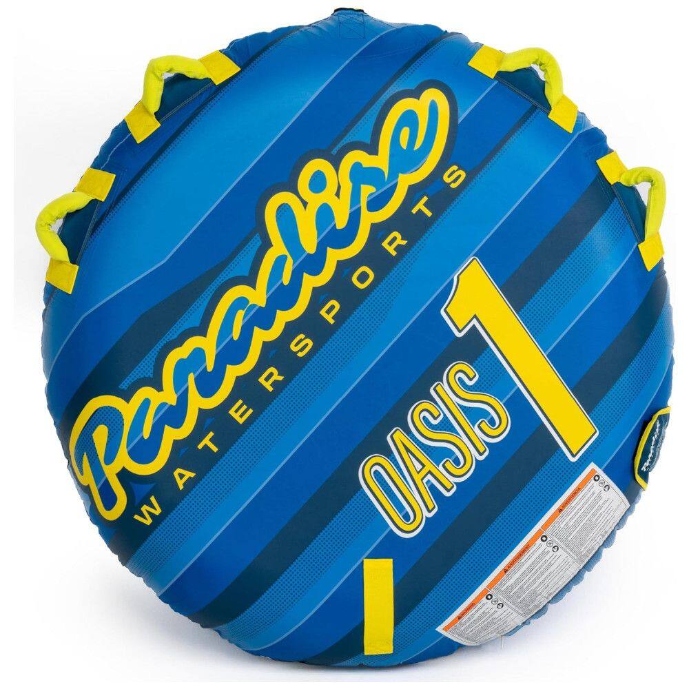 Boia Rebocável para 1 Pessoa com 4 Alças e Costura Reforçada, Paradise Water Sports, Azul