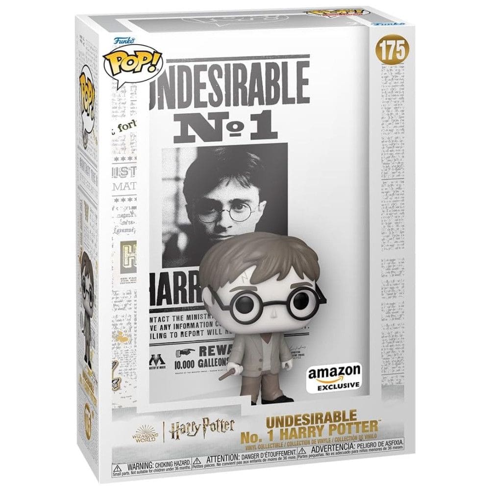 Funko Pop! Caixa de Exposição: Harry Potter - Cartaz de Procurado do Harry