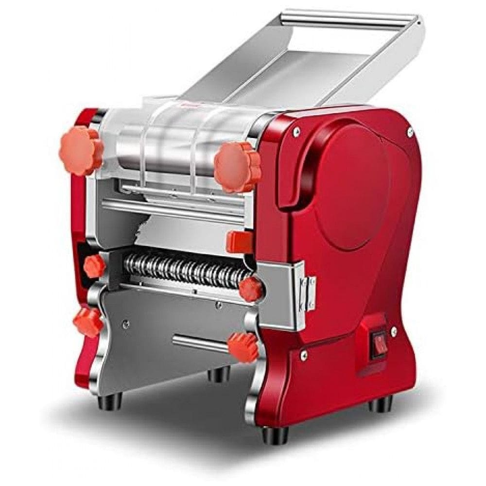 Máquina de Macarrão Automática em Aço Inoxidável, 550W, 110v, LEONEBEBE FKM 180, Vermelho