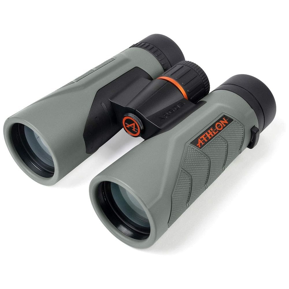 Binóculos HD 10x42 À prova d, Visão 100 Metros, ATHLON OPTICS 114009, Cinza