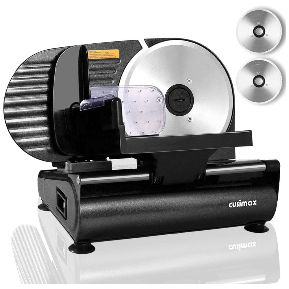 Fatiador de Frios Elétrico de Aço Inoxidável, 200W, 110v, CUSIMAX, Preto