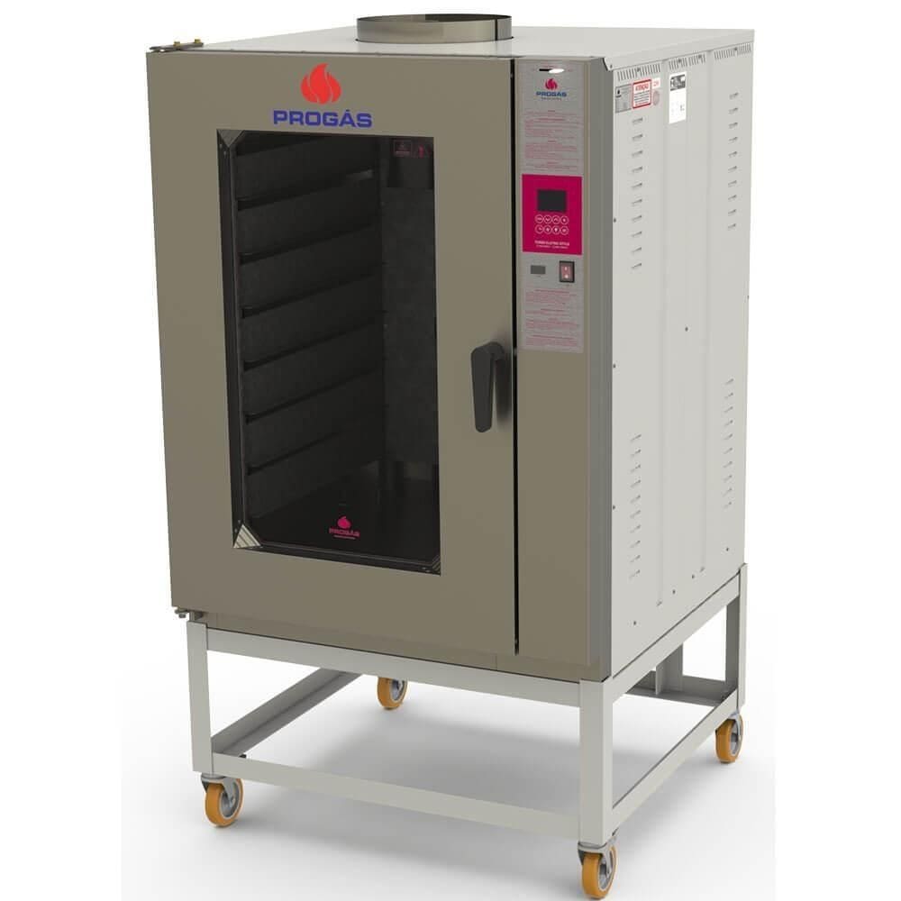 Forno Turbo Industrial Progás PRP-10000 Style Com Vapor Elétrico 380V Trifásico Para 10 Esteiras