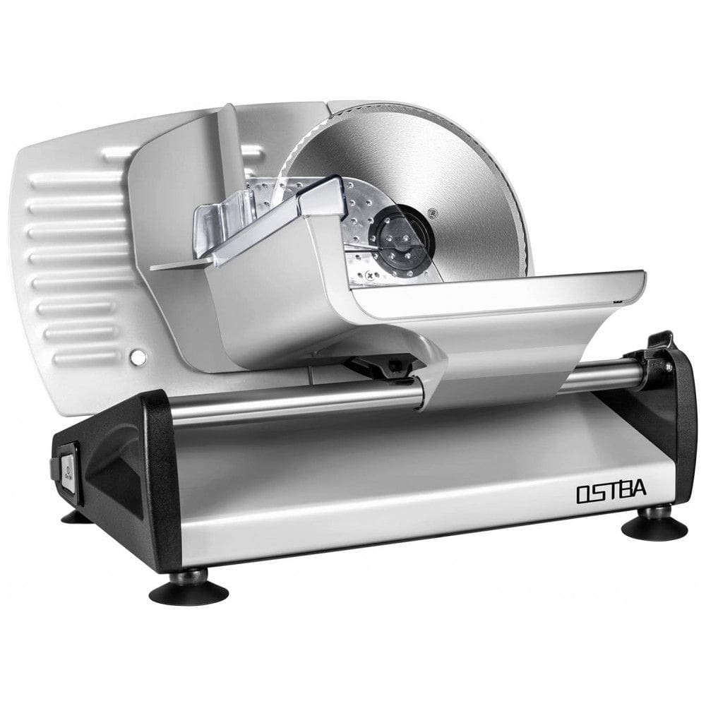 Fatiador de Frios Elétrico de Aço Inoxidável com Proteção de Bloqueio, 150W, 110v, OSTBA SL518 1, Prateado