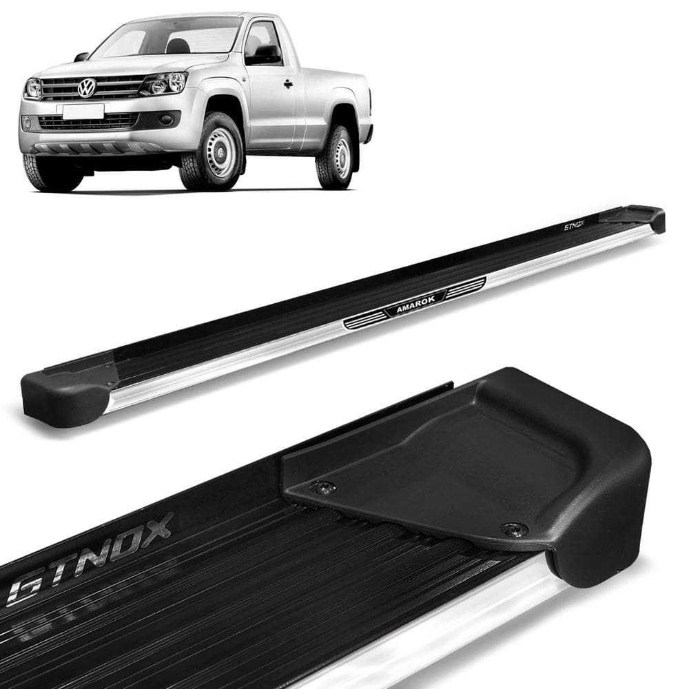 Estribo Lateral Amarok CS 2010 a 2023 Alumínio Preto A4 Com