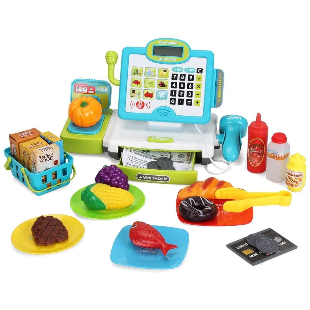 Caixa Registradora FS com Scanner, Calculadora e Microfone para Crianças 3-8 Anos