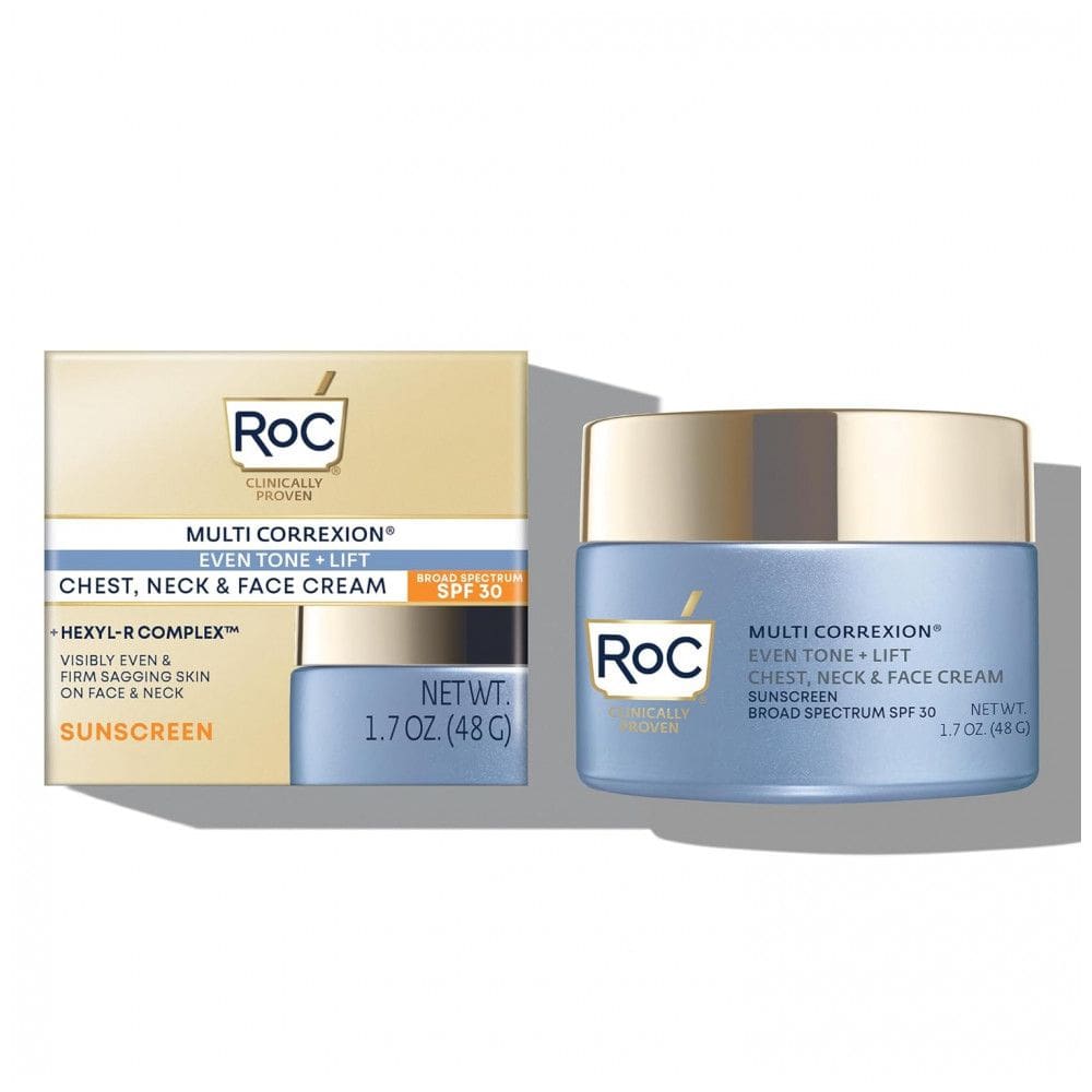 Creme Anti Idade para Rosto e Pescoço com FPS 30 com Vitamina E Manteiga de Karité, 50 mL, ROC 10840103210930, Violeta