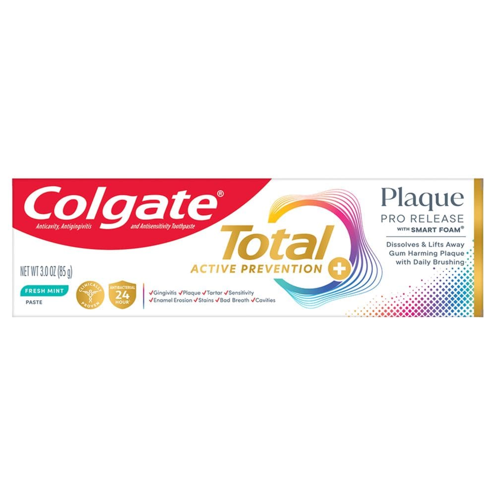 Pasta de dentes Colgate Total Plaque Pro Release Fresh Mint 90mL