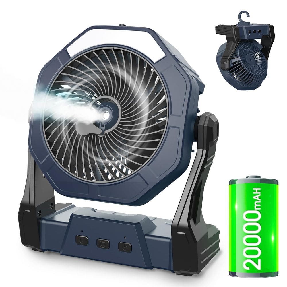 Ventilador de nebulização Ausic Portable 20000mAh com spray de água 250mL