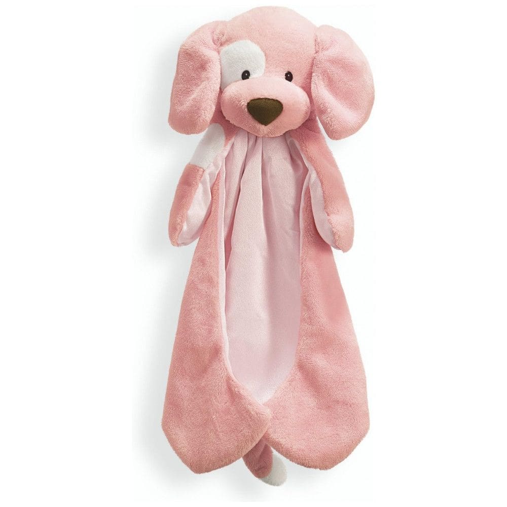 Pelúcia Cachorrinho com Cobertor de Bebê Embutido para Crianças Maiores de 1 Ano, GUND 058966, Rosa