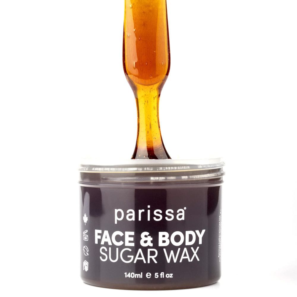 Kit de depilação Parissa Cera de açúcar para rosto e corpo 140 ml para pele sensível