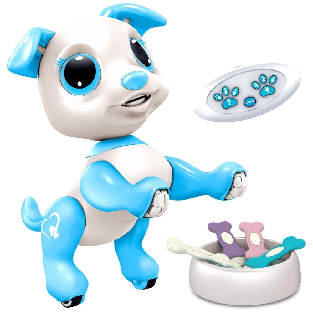 Robô Cachorro Power Your Fun, Robô Pet para Meninas e Meninos, Robô Cachorrinho de Controle Remoto com LEDs, Efeitos Sonoros