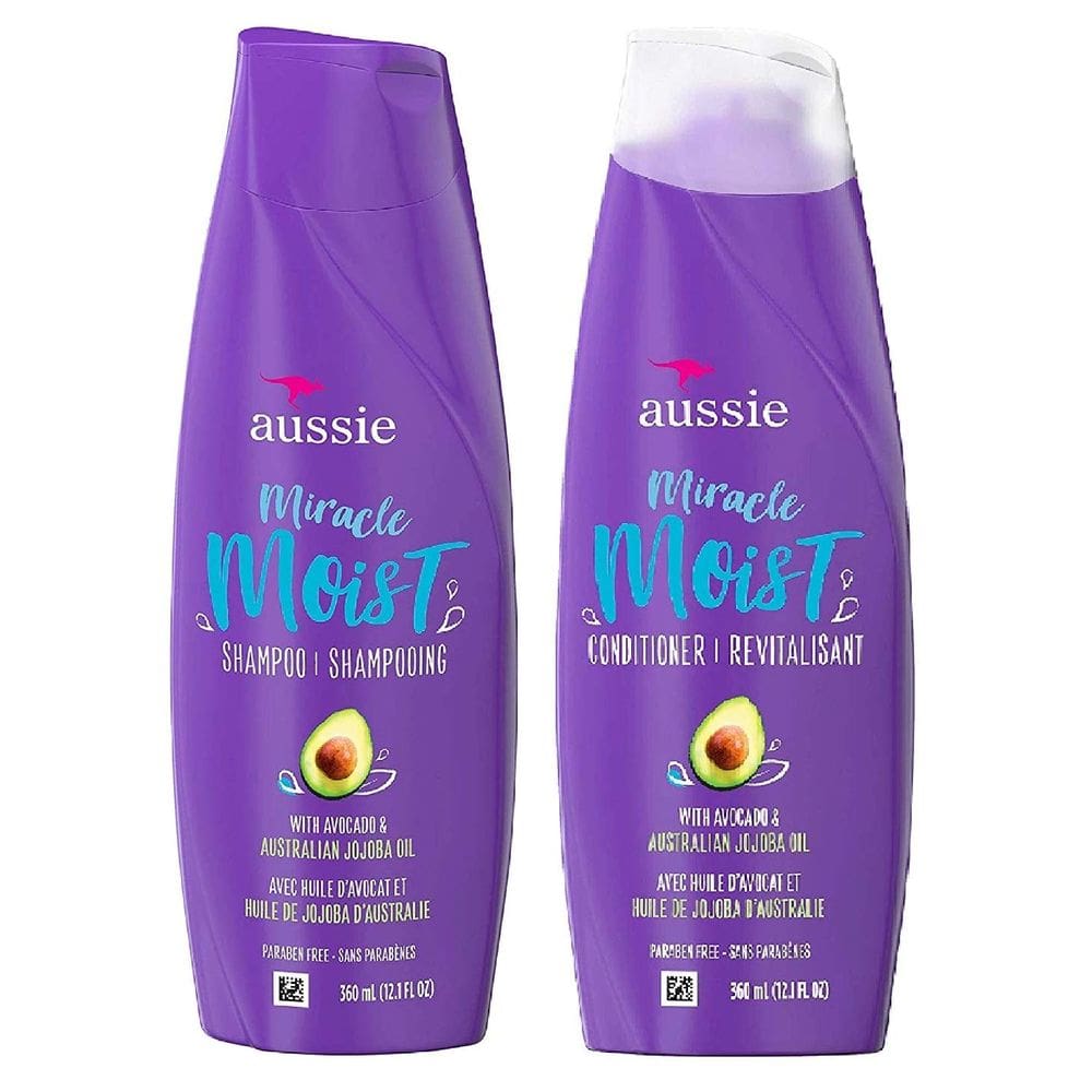 Conjunto de shampoo e condicionador Aussie Miracle Moist 360ml