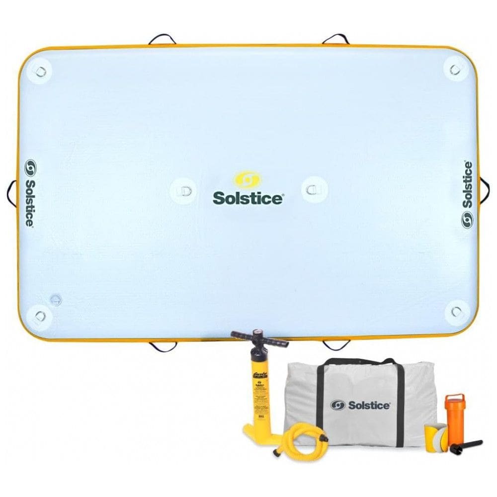 Plataforma Inflável para Piscina, Lagos e Praia com Bomba de Ar Manual, Comporta até 6 Pessoas, SOLSTICE 30805, Branco