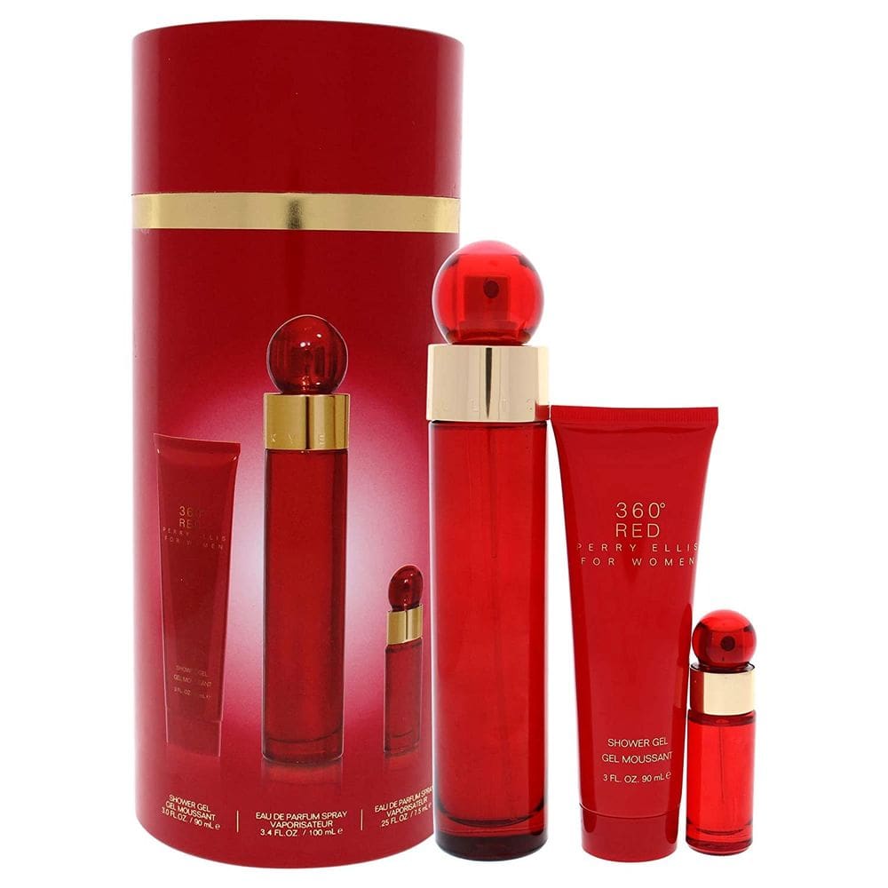 Conjunto de perfume Perry Ellis 360° Red para mulheres