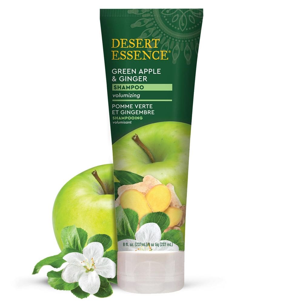 Shampoo Desert Essence Espessante de Maçã Verde e Gengibre 240 mL