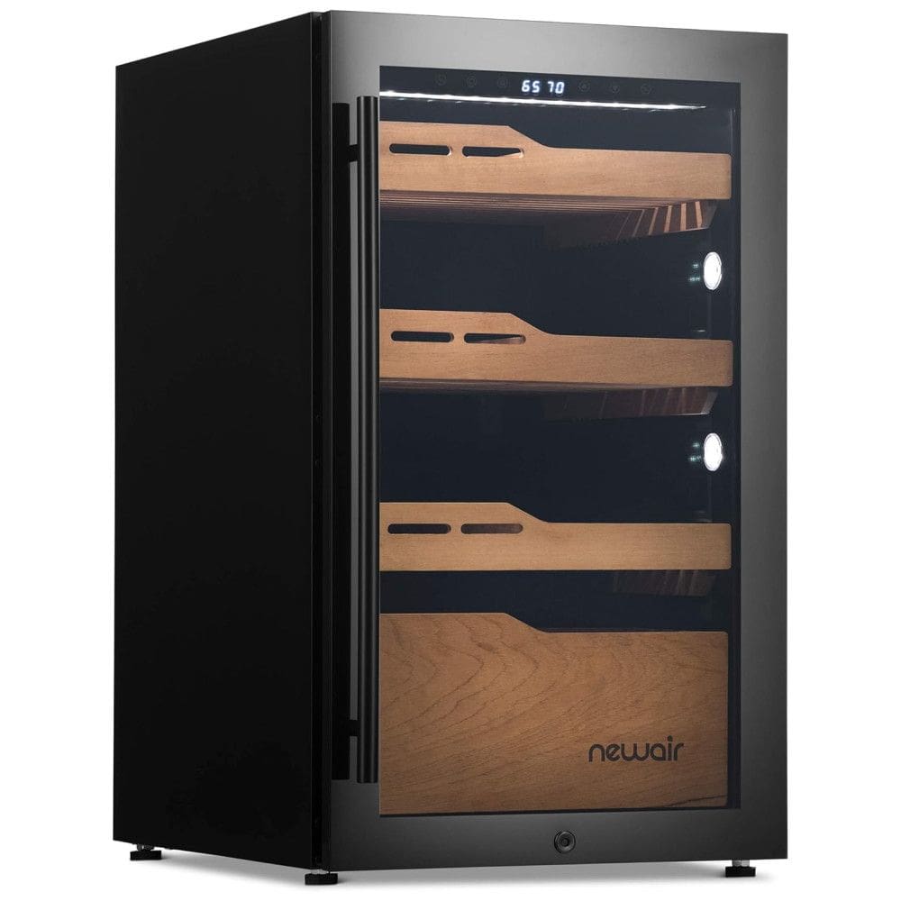 Humidor Eletrônico para Charutos NewAir 840 Capacidade em Preto, 117L com Sistema de Umidificação Embutido e Função de Aquecimento