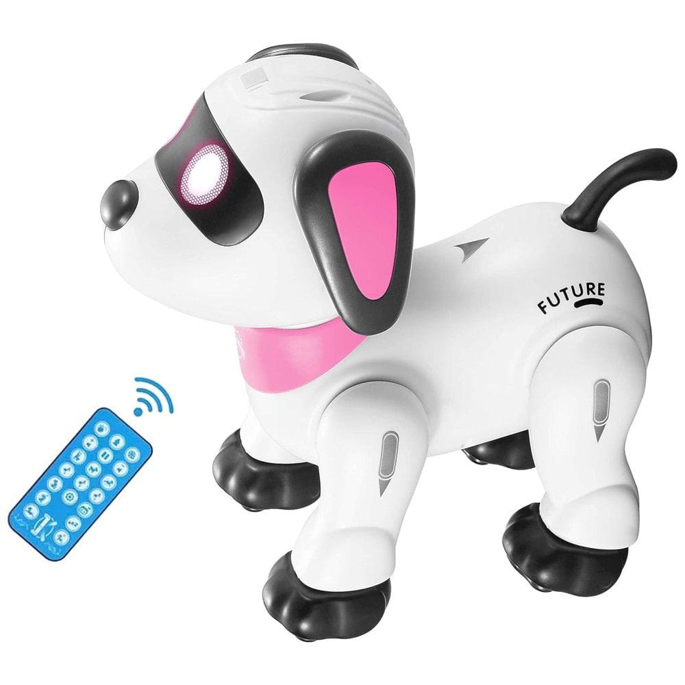 Robô Cachorro Yiman de Controle Remoto,Robô Inteligente Programável para Crianças 3+, Dança Interativa, Som, LED nos Olhos