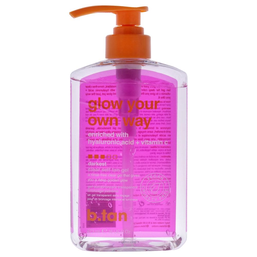 Gel autobronzeador B.Tan Glow Your Own Way Clear 473 ml para mulheres