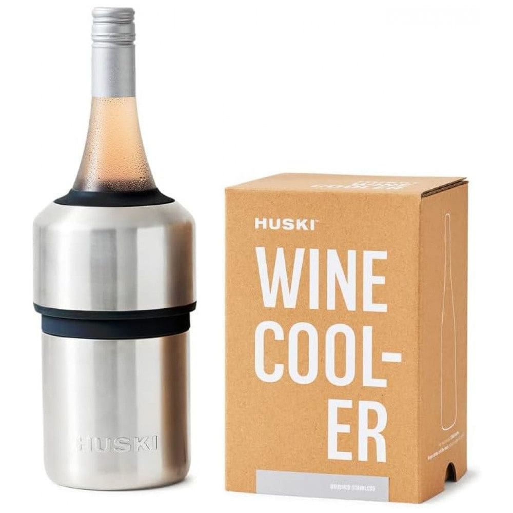 Porta Garrafa Térmico para Vinho em Aço Inoxidável com Isolamento a Vácuo, HUSKI 12, Prateado