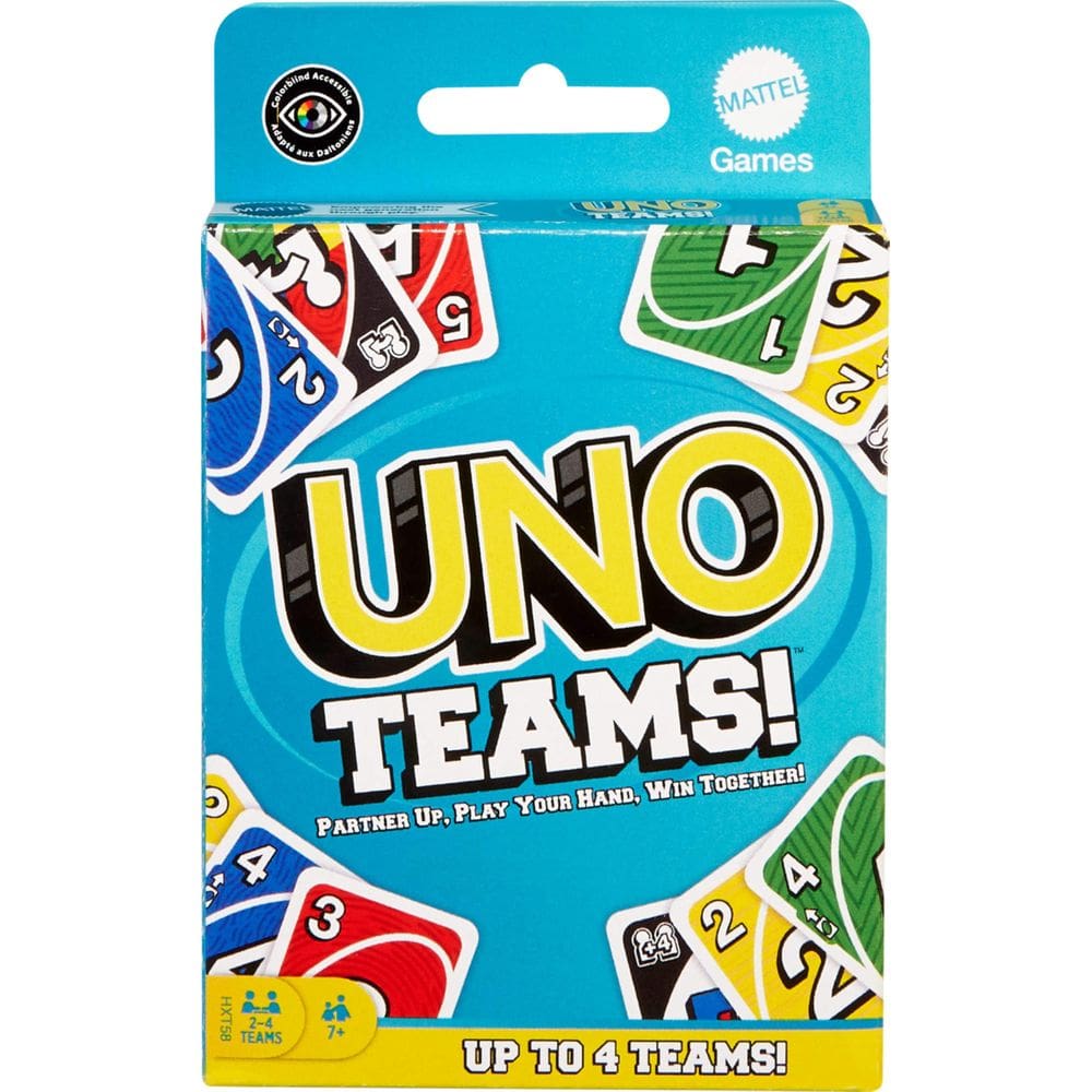 Jogo de cartas Mattel Games UNO Teams para mais de 7 jogadores