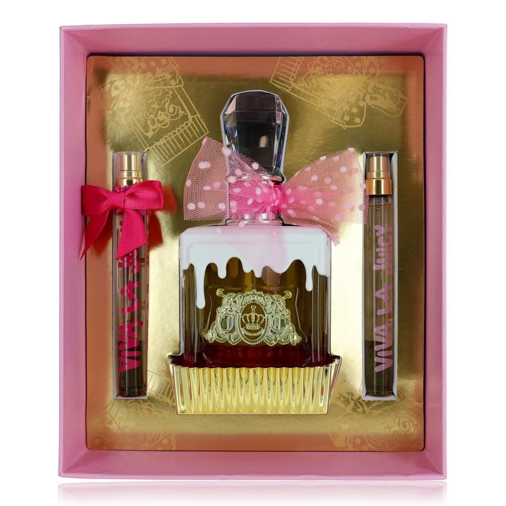 Perfume Juicy Couture Viva La Juicy Sucre 100mL, conjunto de 3 peças