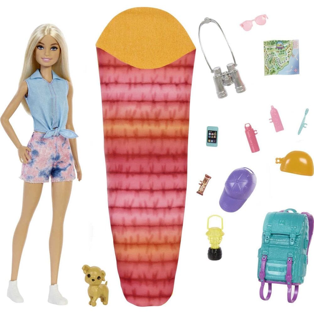 Conjunto de brinquedos Barbie It Takes Two Malibu Camping com boneca e acc