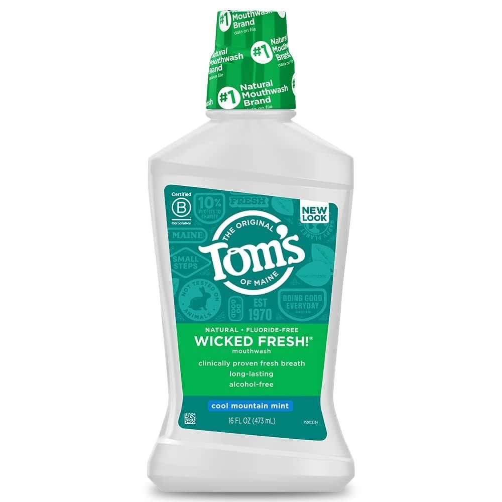 Enxaguante bucal Tom`s of Maine Wicked Fresh! Cool Mountain Mint 480 ml