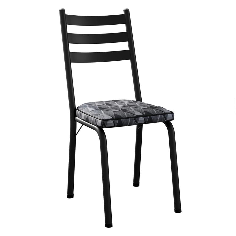 Cadeira Tubular Europa Preto ARTEF