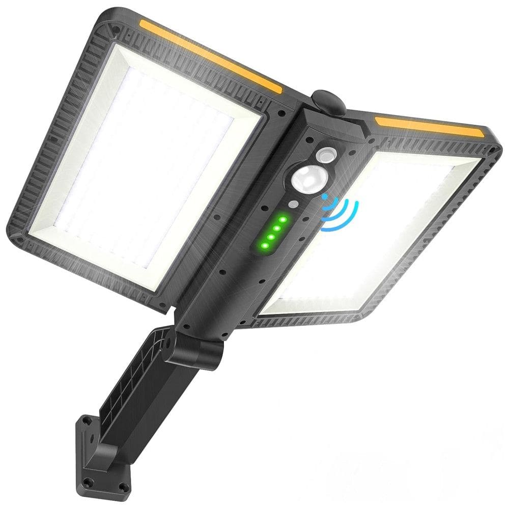 Luminária Solar Externa Ropelux 3 Modos de Iluminação a Prova dÁgua IP65 500W com Controle Remoto