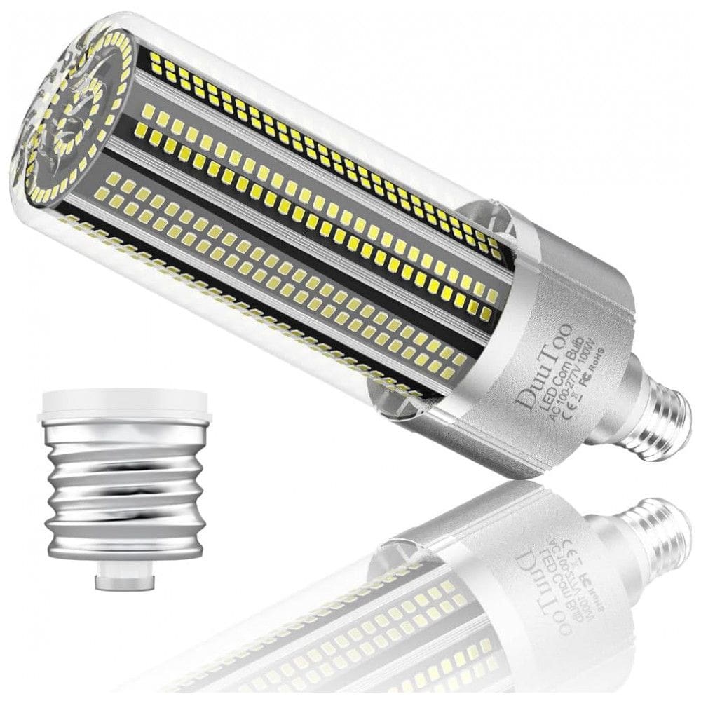 Lâmpada LED 100W Base E26 E39 5000K 12 Lumens de Potência, 1 Unidade, DUUTOO, Branco