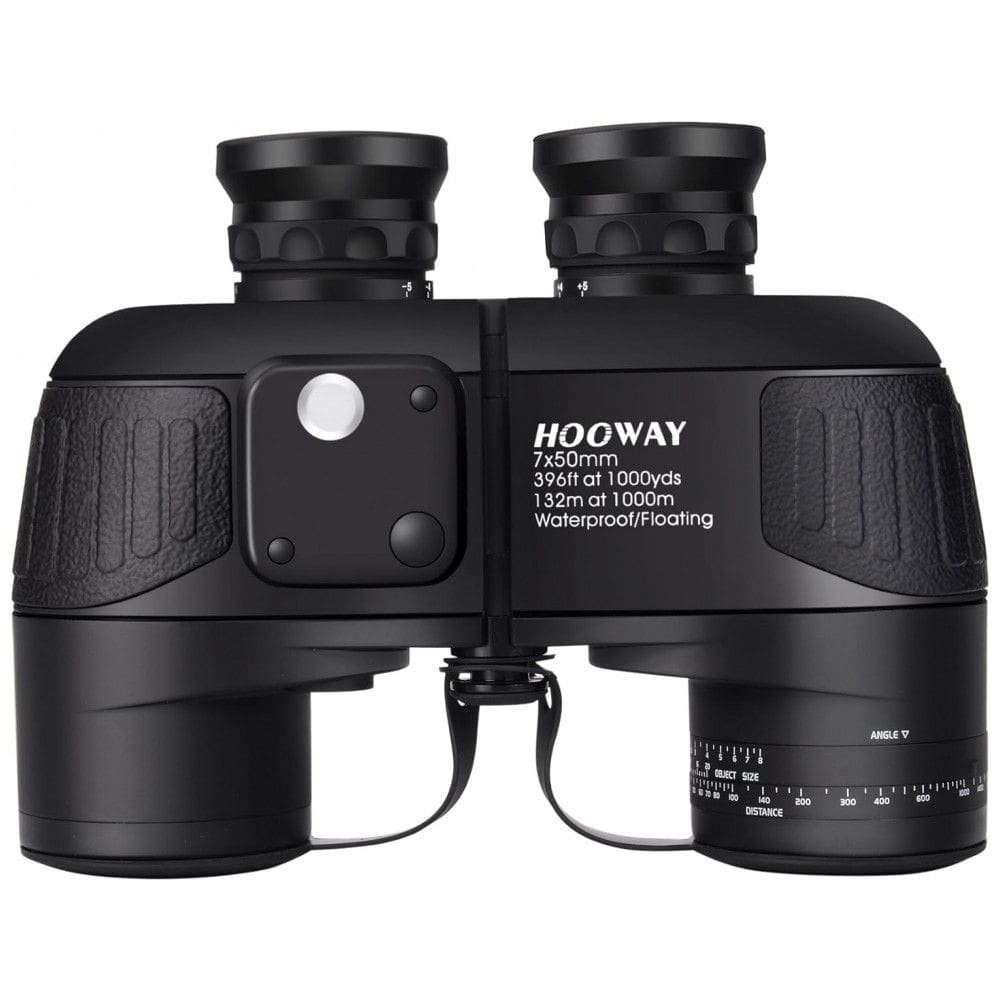 Binóculos 7x50 À Prova d e Telêmetro Interno, Visão 1000 Metros, HOOWAY 01 0750 06, Preto