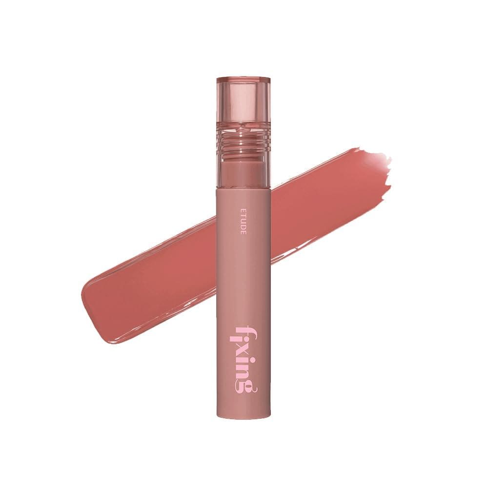 Batom líquido ETUDE Fixing Tint #08 Dusty Beige 4 ml à prova d`água