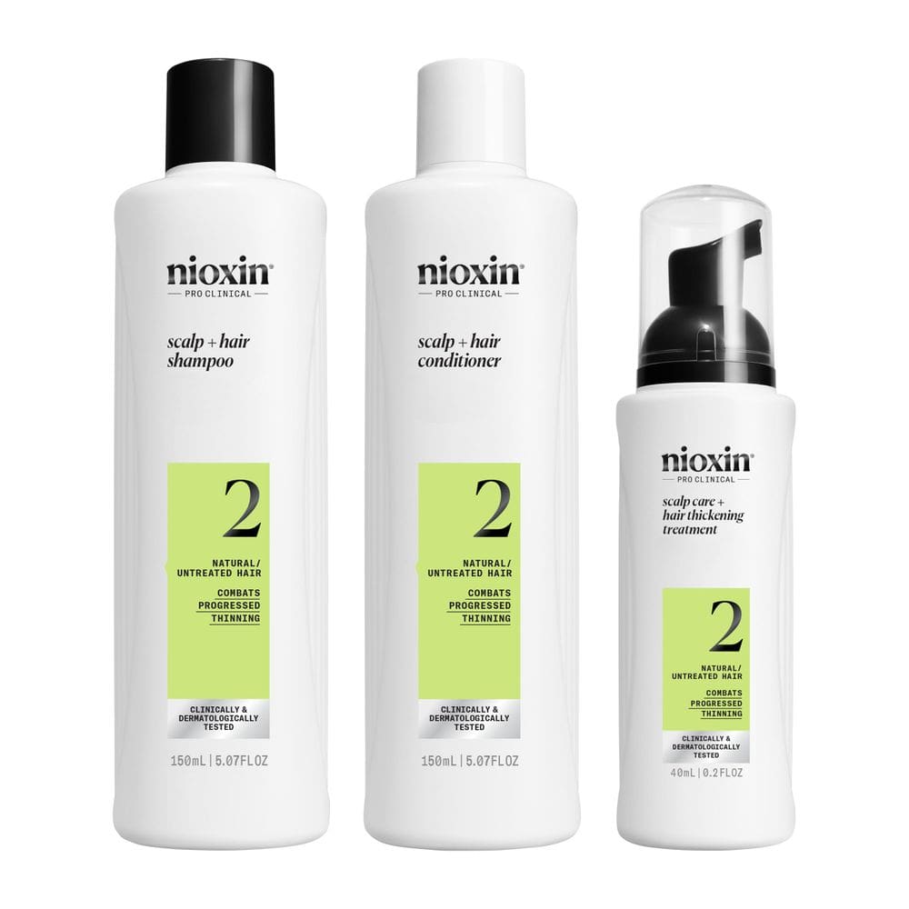 Kit de tratamento capilar Nioxin System 2 para fortalecimento e espessamento