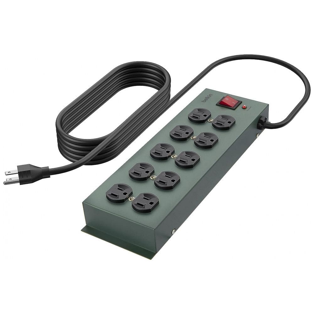 Adaptador de Tomada e Protetor de Sobretensão com 10 Saídas AC, 220v, BELKIN F9D1000 15, Cinza