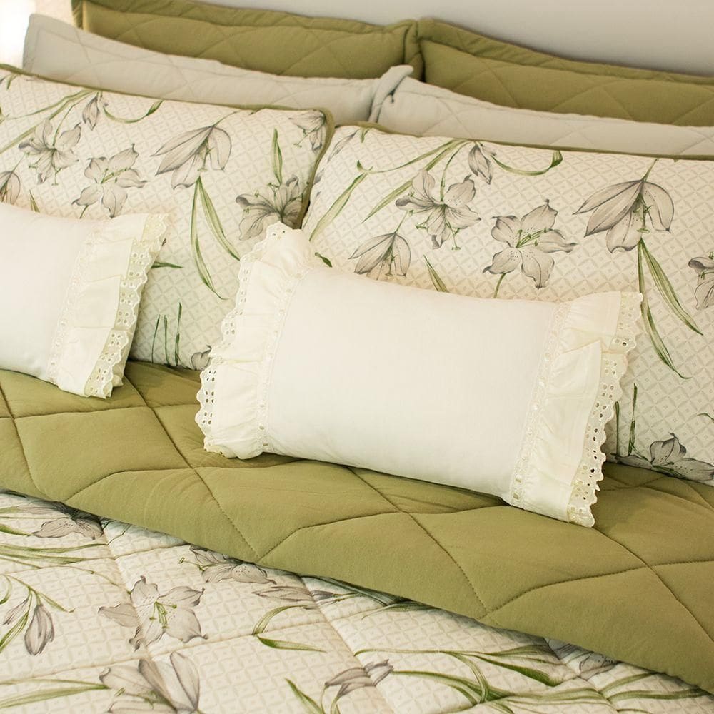 Edredom Cobre Leito Zono Enxovais Casal Marilia