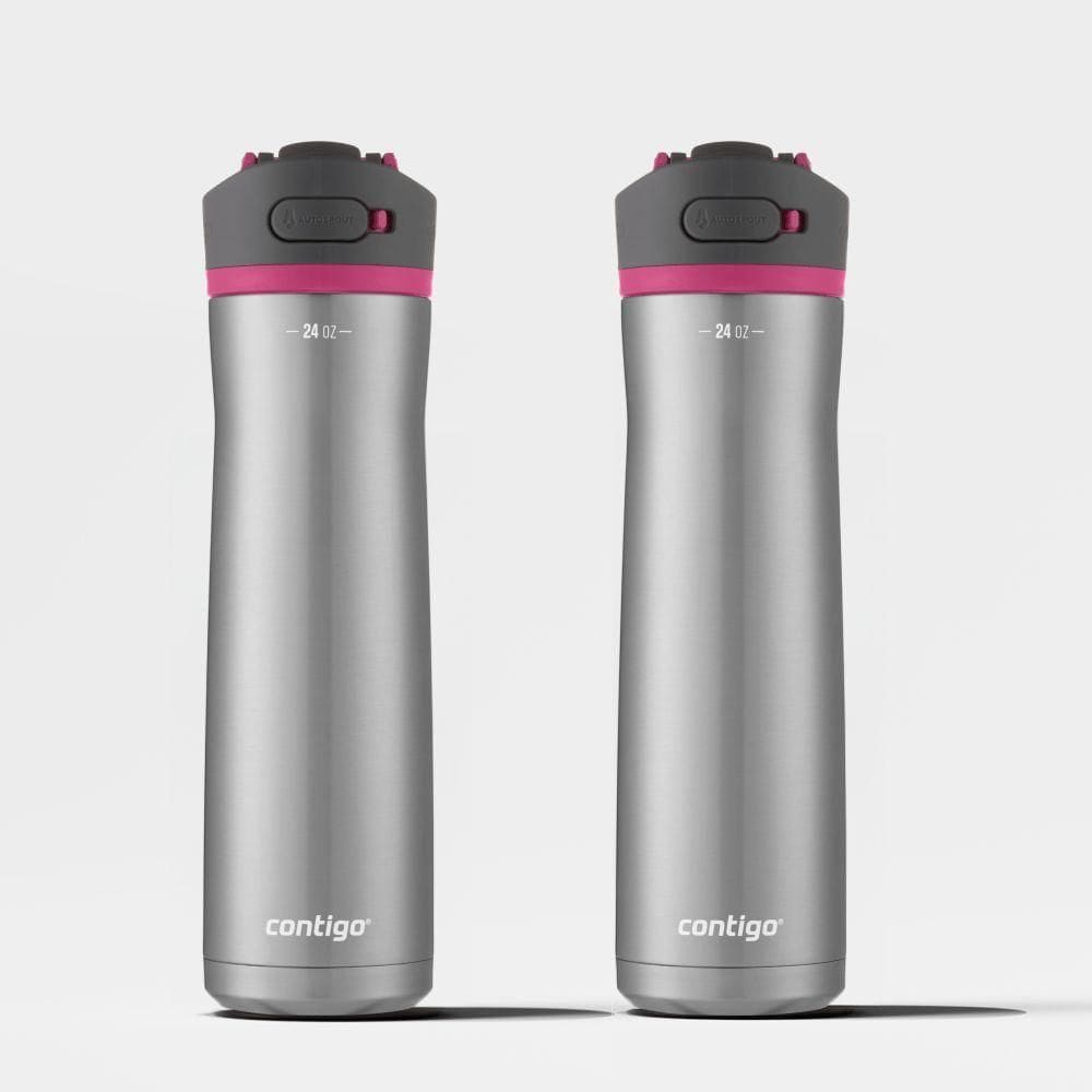 Kit Com 2 Garrafas Térmicas Ashland Chill Autospout® Pitaia Contigo | 709ml