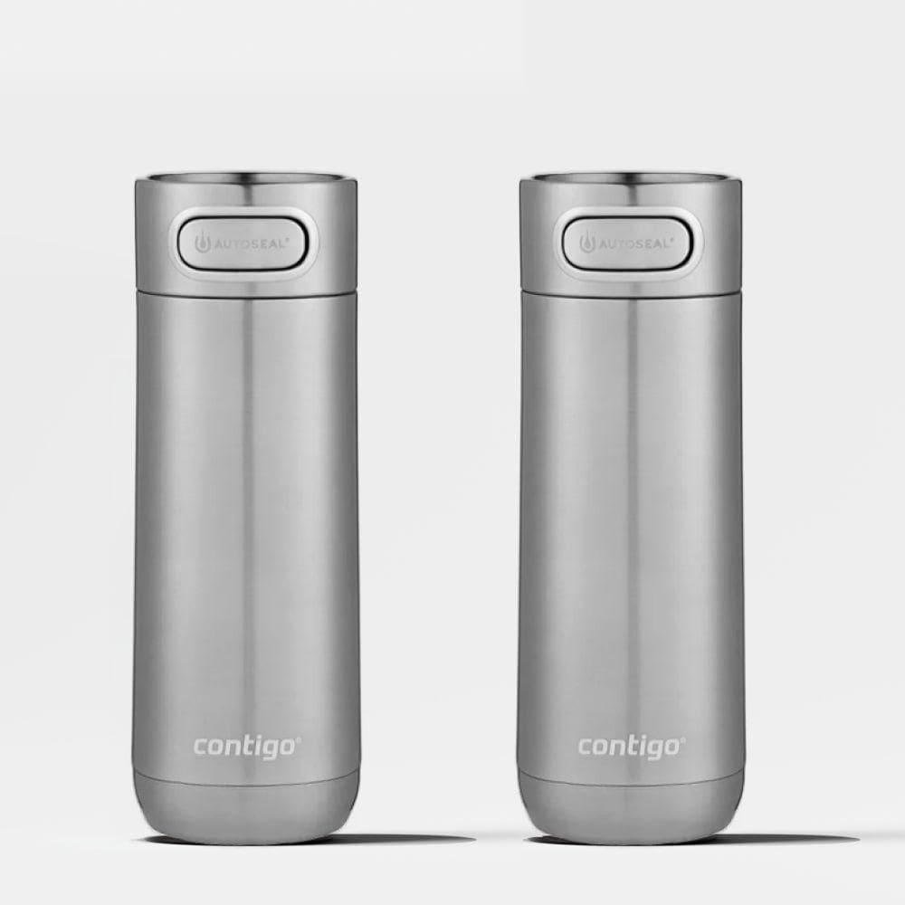 Kit Com 2 Copos Térmicos Luxe Autoseal® Inox Contigo | 473ml